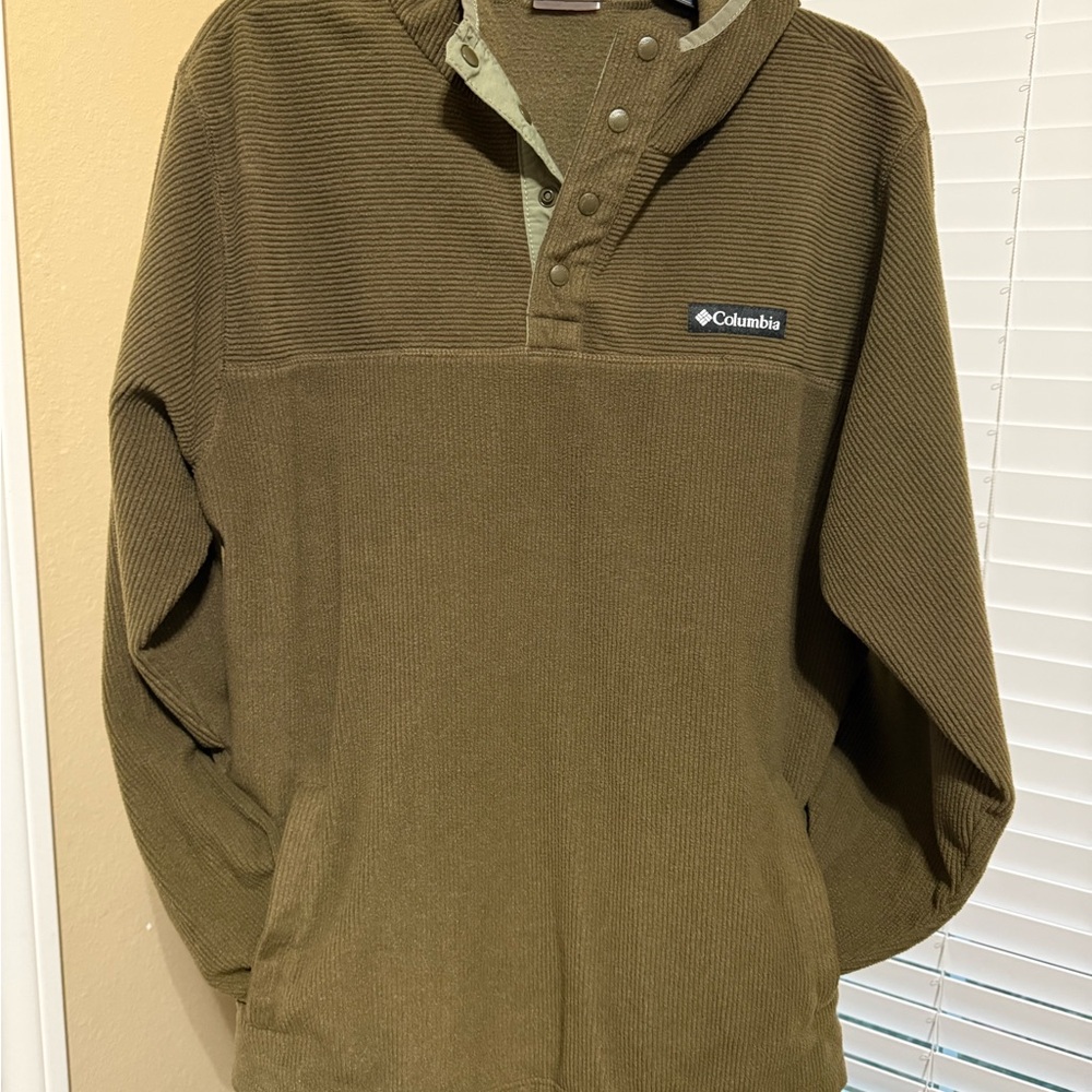Columbia Brown Corduroy Hooded Pullover